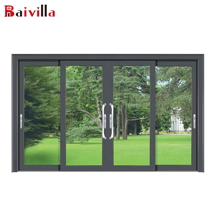 Villa Design Soundproof 96 X 80 Sliding Glass Balcony Door Designs