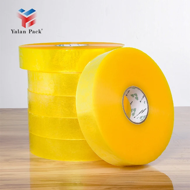 customize bopp adhesive sealing tape clear waterproof jumbo roll packaging tape