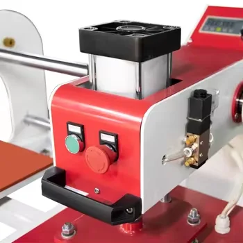 China Made semi-automatic Hydraulic Double Stations 40*60 Heat Press Machine With Oil for DTF printing work
