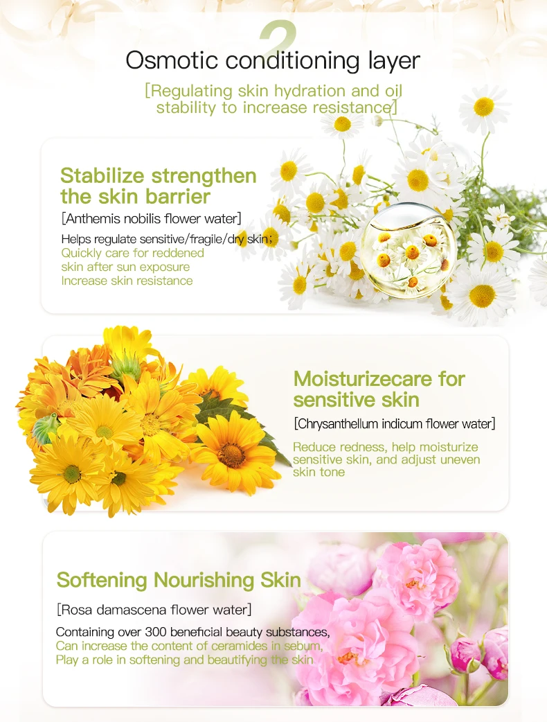 Private Label Gentle Roman Chamomile Face Wash Calming Facial Cleanser Sensitive Skin Suitable(pic5)