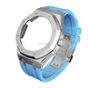 Conjunto plateado + azul cielo (con pernos)