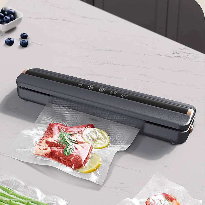 Portable Mini Vertical Automatic Food Sealing USB Battery Rechargeable Wireless Vacuum Sealer Machine