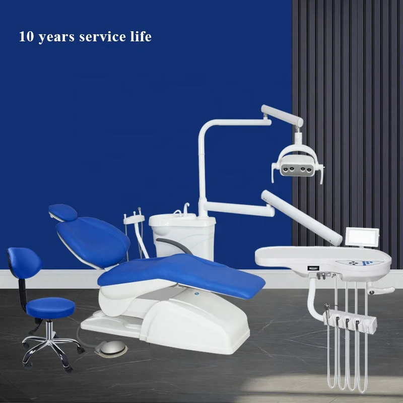 High-quality dental chair ceramic spittoon air compressor bleaching system oral camera dental clinic full equipment comfortable manufacture