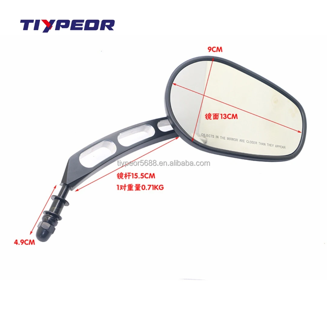 product tiypeor motorcycle rear view rearview side mirrors for harley touring road king road glide sportster 883 x48 1200 dyna-5