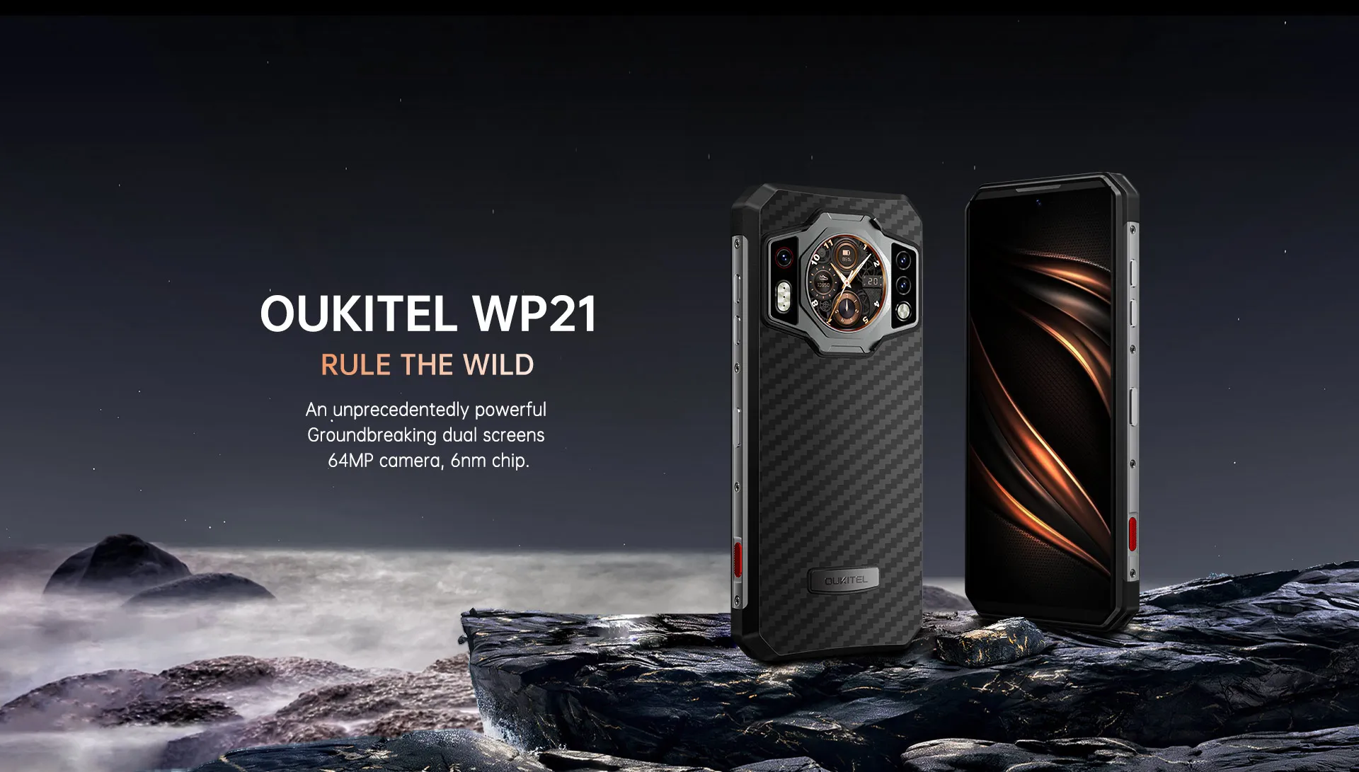 Original Oukitel WP21 Rugged global version Smartphone Cell Phone Mobile Phone 9800mAh 12GB+256GB 64M Camera 66W 120Hz Helio G99