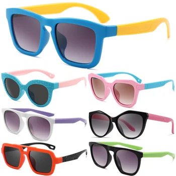 2025 Wholesale High Quality Stock Children Sun Glasses Vintage Baby Toddler Girls Plastic Kids Sunglasses