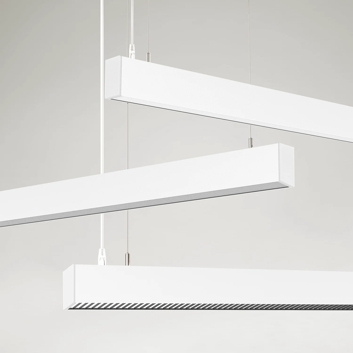 Современный линейный светодиодный подвесной светильник для офиса магазина супермаркета 20 Вт 40 60 180