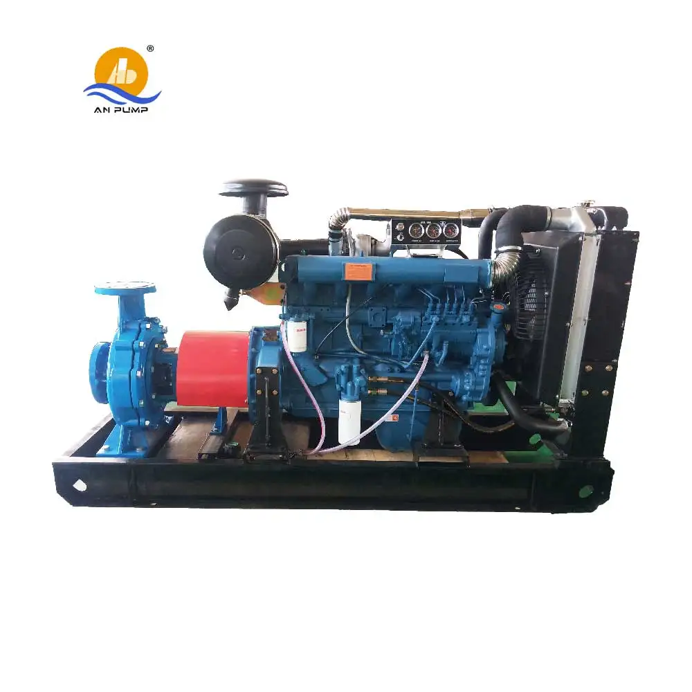 4 Cylinder Diesel Engine Irrigation 100m Head 75hp diesel Water Centrifugal Pump