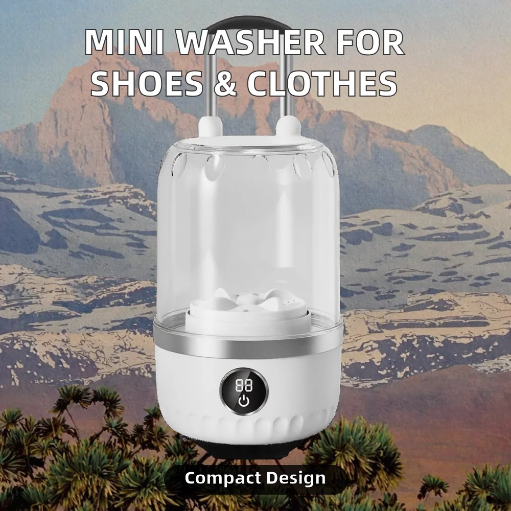 Mini Laundry Cup Dormitory Home Laundry Underwear Socks Wireless Portable Fully Automati aperçu 2