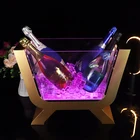 Presenter Bottle Presenter Led Hot Sale Bar Custom Champagne Whisky Bottle Glorifiers Led Light Base LED Presenter Display Holder Stand With Remote Control