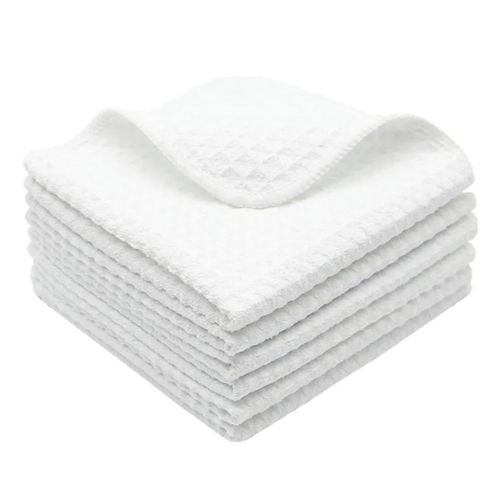 For Drying and Cleaning Dish Cloths Surfaces Fast Drying Microfiber Kitchen Premium Soft and Super Waffle Weave Towel