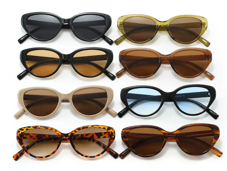 2024 Nuevas gafas de sol ojo de gato Gafas de sol retro de alta calidad Fábrica al por mayor Sombra Mujeres Logotipo personalizado
