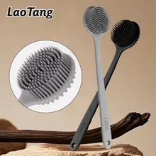 Private Label Long Handle Bath Brush Customized Wholesale Body Scrubbers Removing Dead Skin Application-Safe Bath Brushes