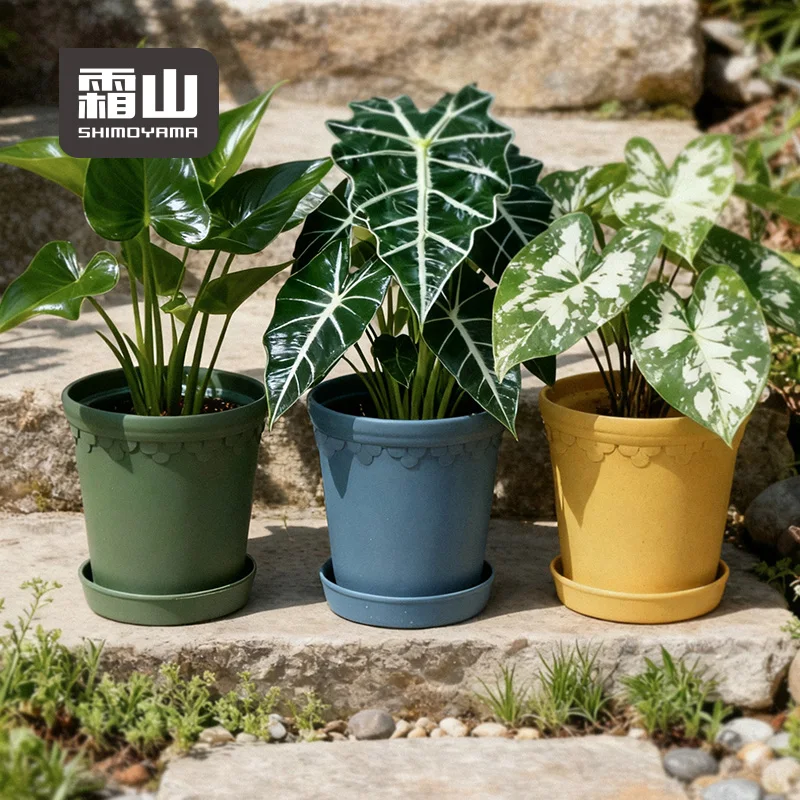 SHIMOYAMA Vintage Design Stalk PP Flower Pots Eco-Friendly