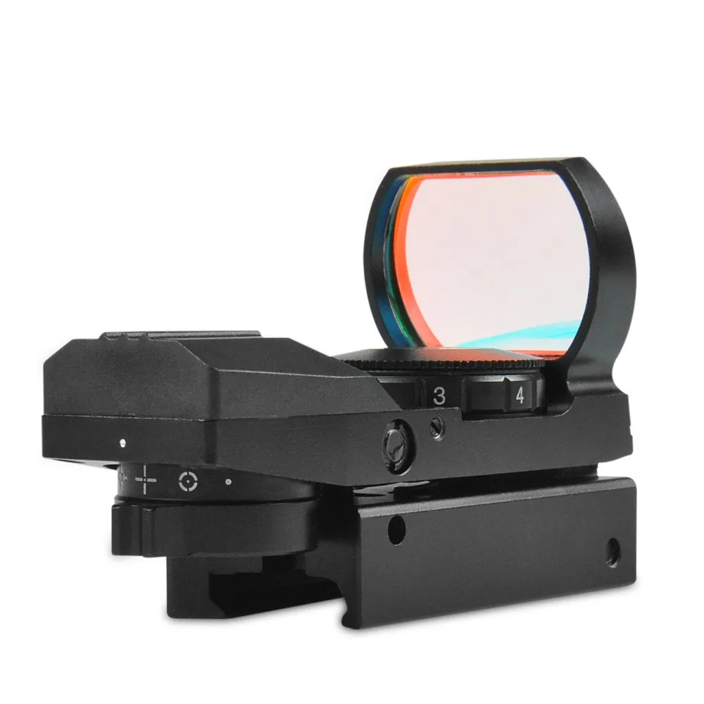 HD101 1x22 Reflex Sight 4 Reticle Pattern Red Dot Sight 11 Brightness Level for Hunting Fit for 20mm