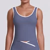 Tank Top-Blue Grey