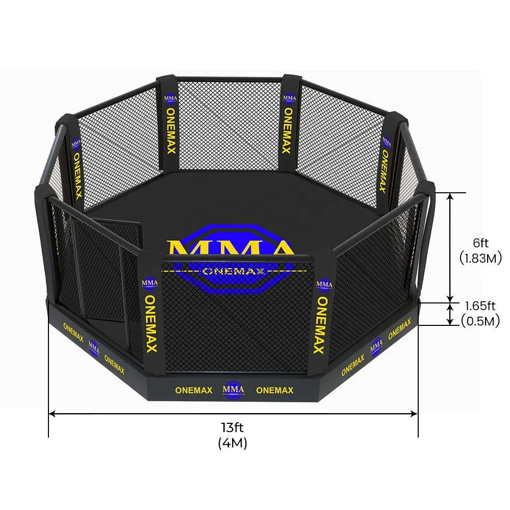 中古ボクシングリング販売中 ロープ付き 20×20 オクタゴンMMAケージ