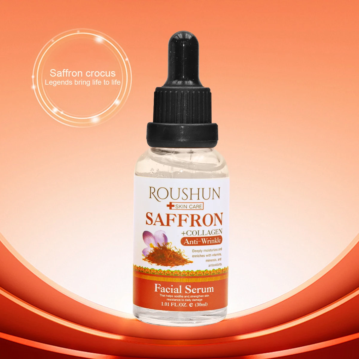 Sobjee Roshun ROSHUN Saffron Serum - Anti-Wrinkle Moisturizing Facial Serum