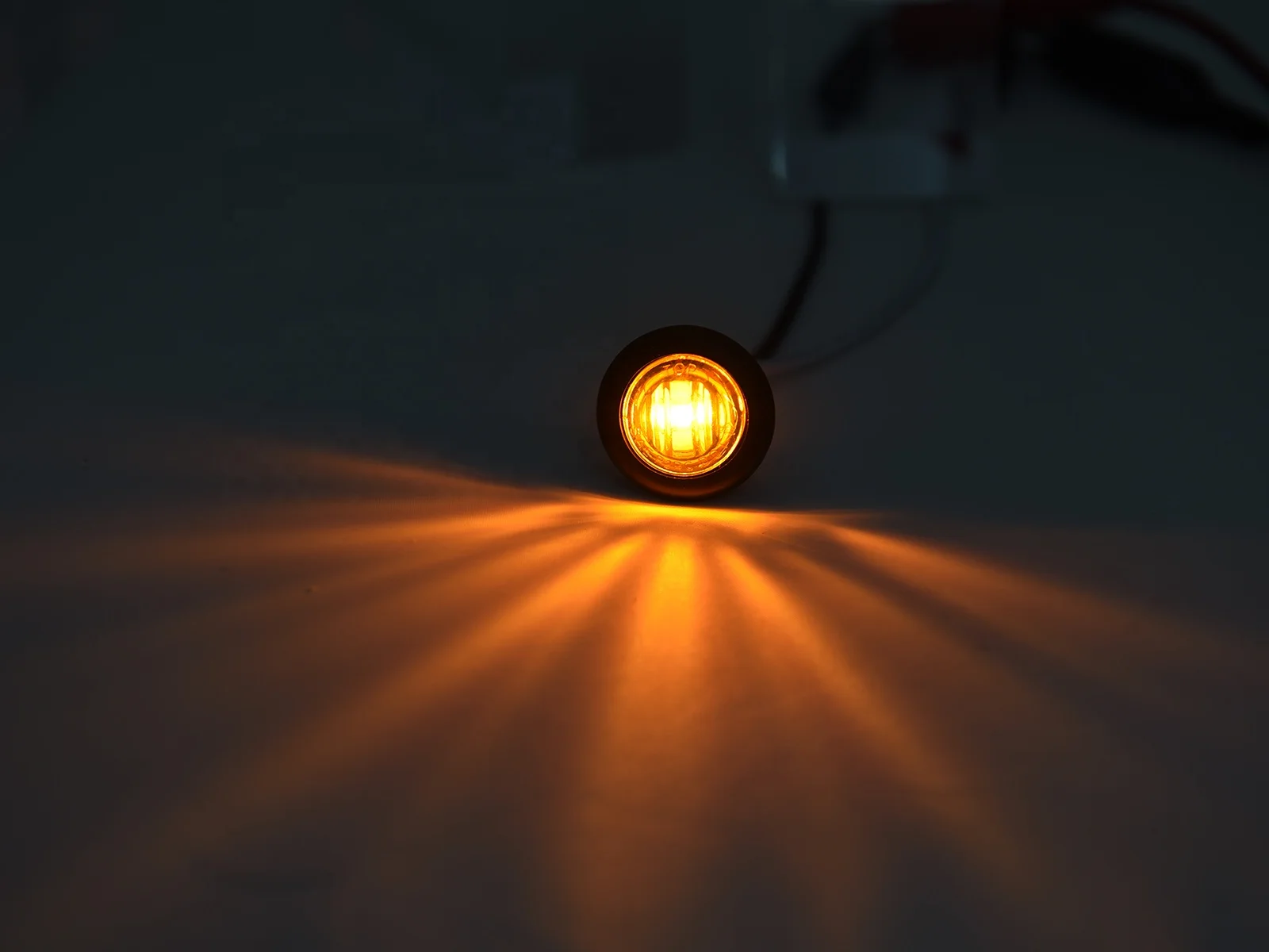 0.75" Mini Round LED Marker & Clearance Light Trailer Side Marker Light