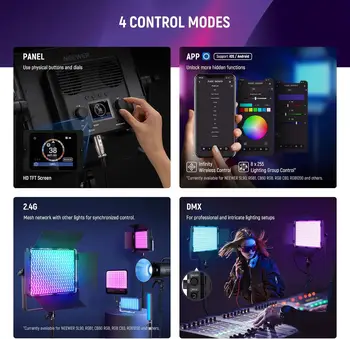 NEEWER PL60C RGB LED Panel Video Light APP/2.4G/DMX Control 2500K-10000K RGBCW Pro Photography Studio Lighting product image