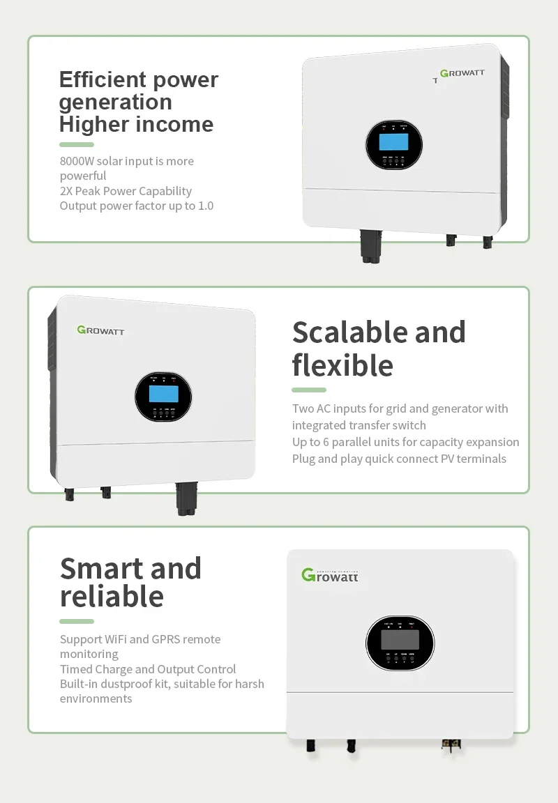 Eu Growatt Spf 6000 Es Plus Solar Inverter Hybrid Off Grid 6kw Inverter ...