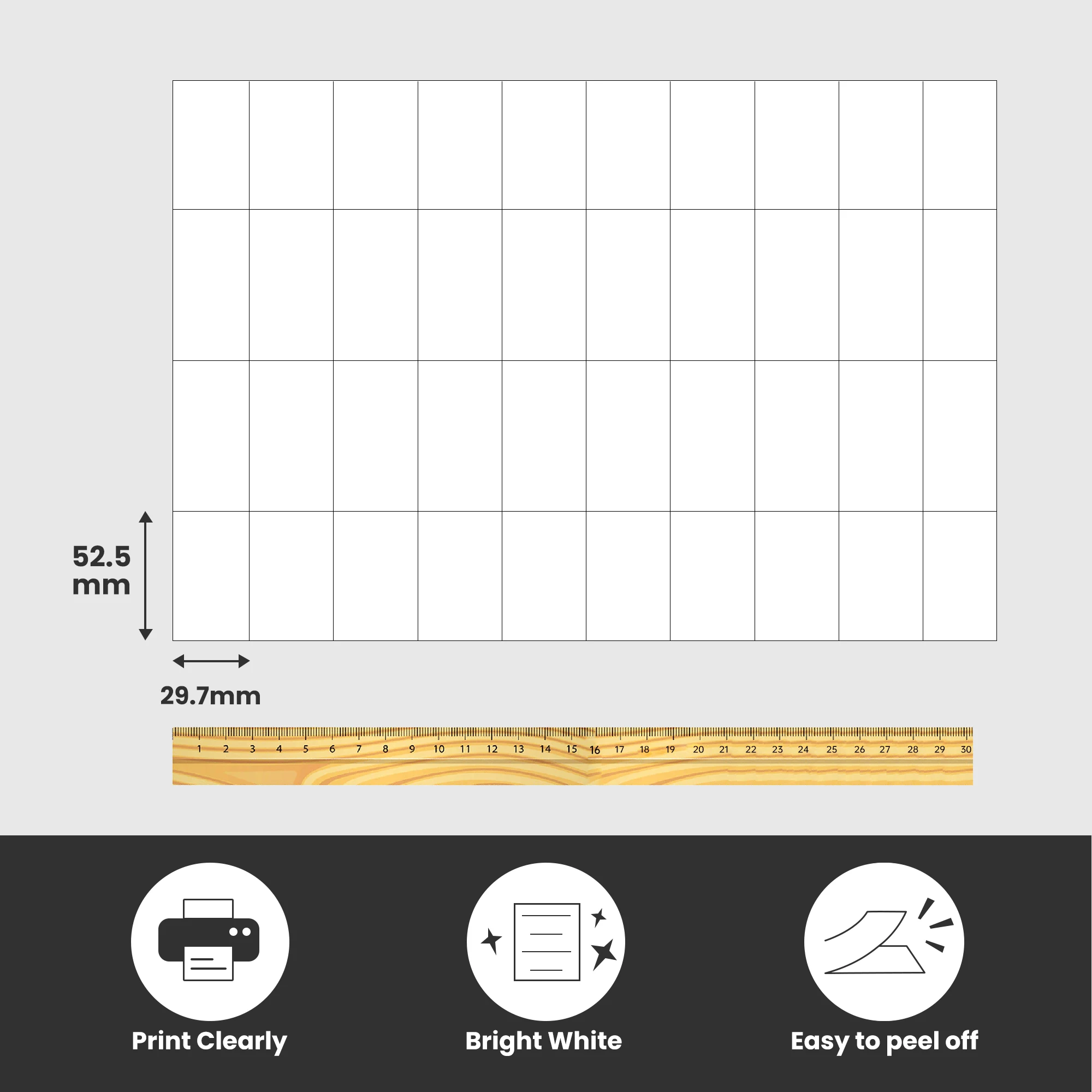 Avery-Megastar LP4MS-10574 Etichette Bianche Adesive In Fogli A4 Senza - Foto 5