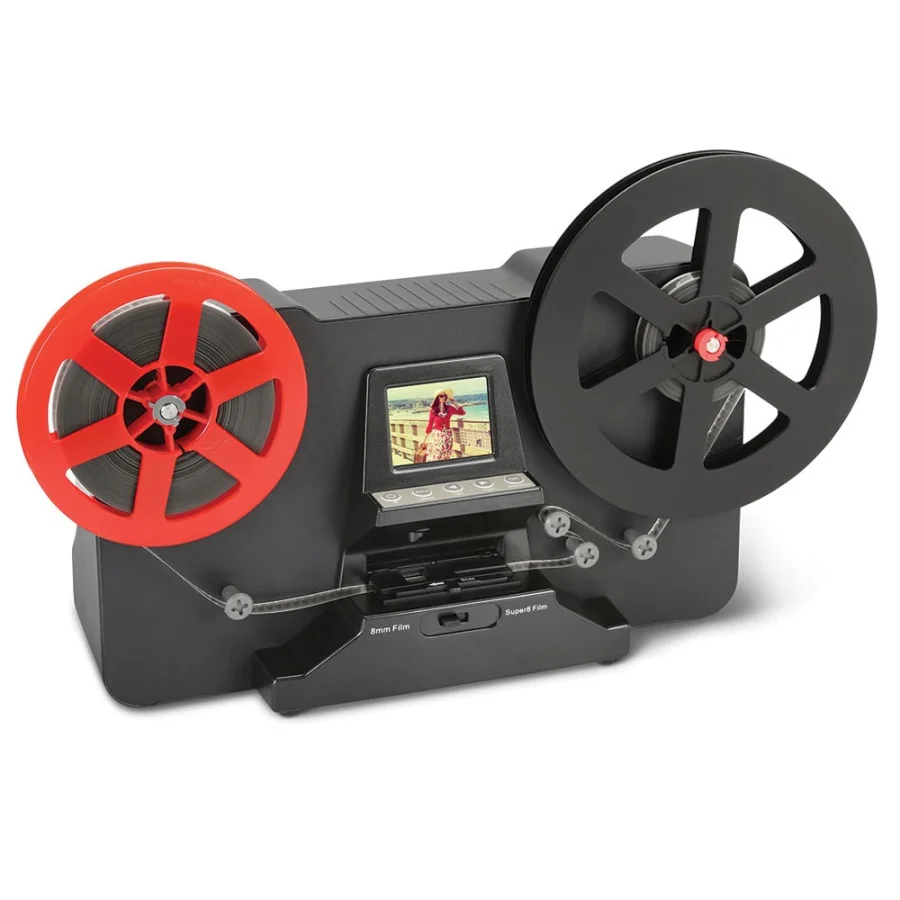 8 mm e Super 8 carretéis para digitalizador de filmes digital MovieMaker Pro,  scanner de filme, converte quadro por arquivos MP4, com tela de 2,4  polegadas, economia de visualização