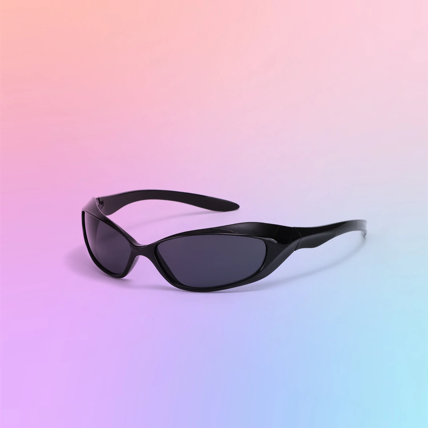 Futuristic Wrap around Y2K Sunglasses - Retro Fashion
