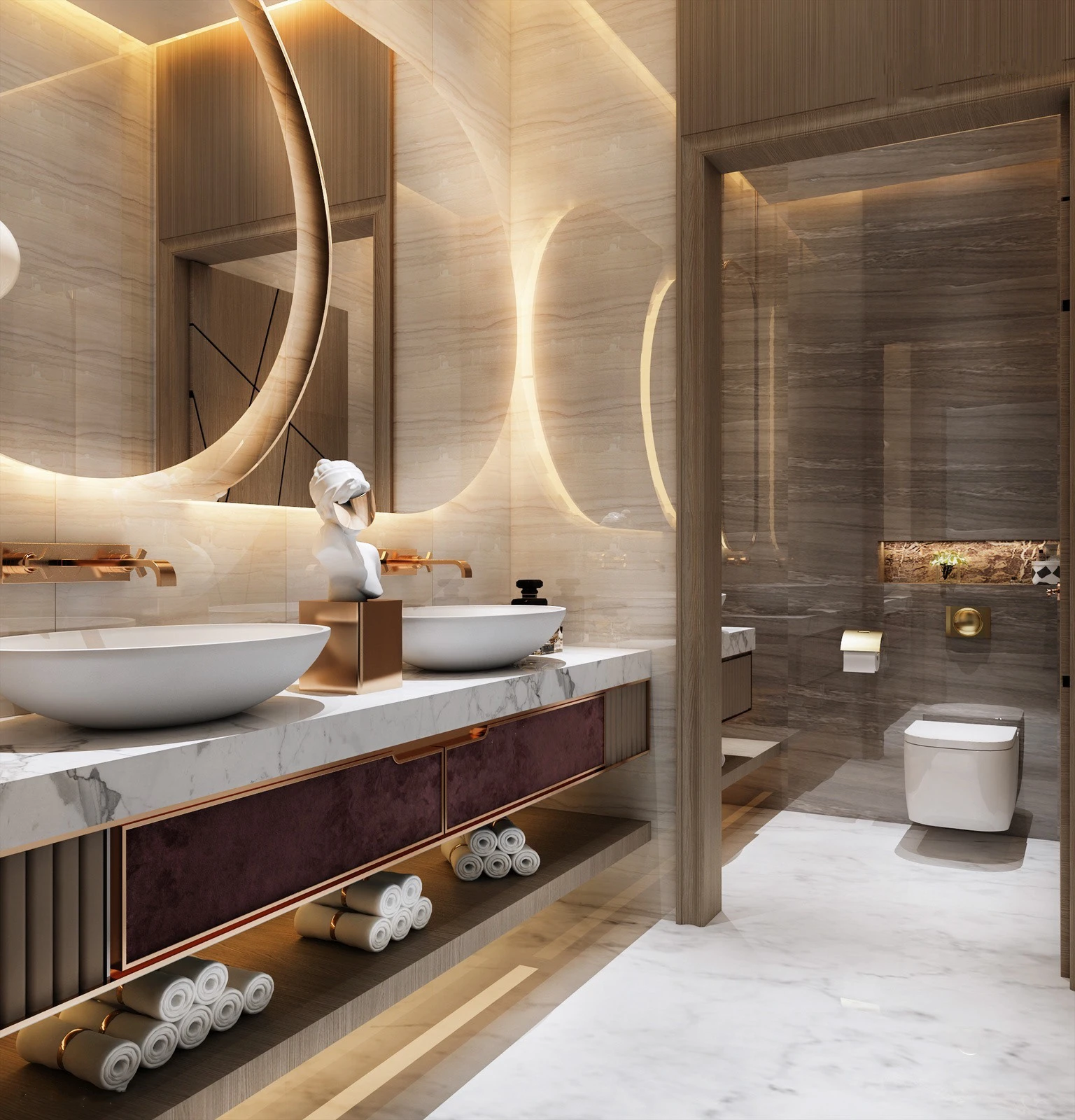 浴室の鏡, 寝室の壁装飾ミラー 北欧 大型 バスルーム 装飾ミラー