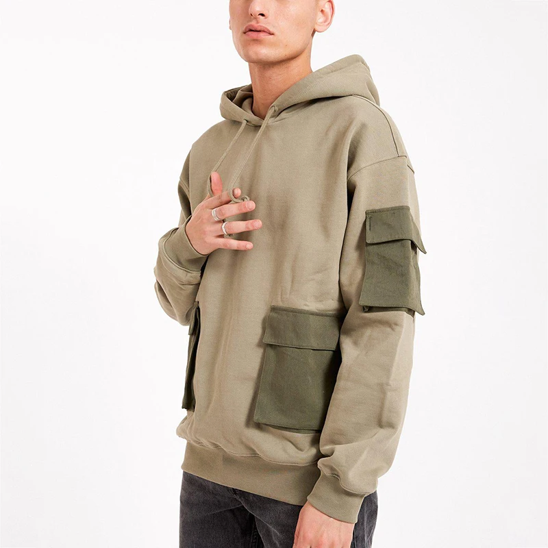 Custom Relaxed Fit Heavyweight Men's Hoodie with 100% Cotton and 430grams Fabric Weight