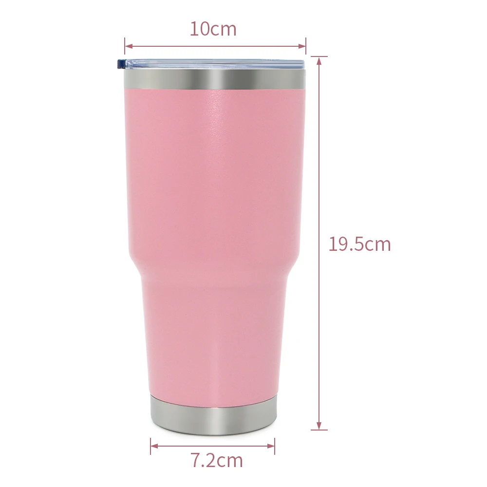 Wholesale 30oz Vacuum Tumblers Cups With Sliding Lid Sublimation