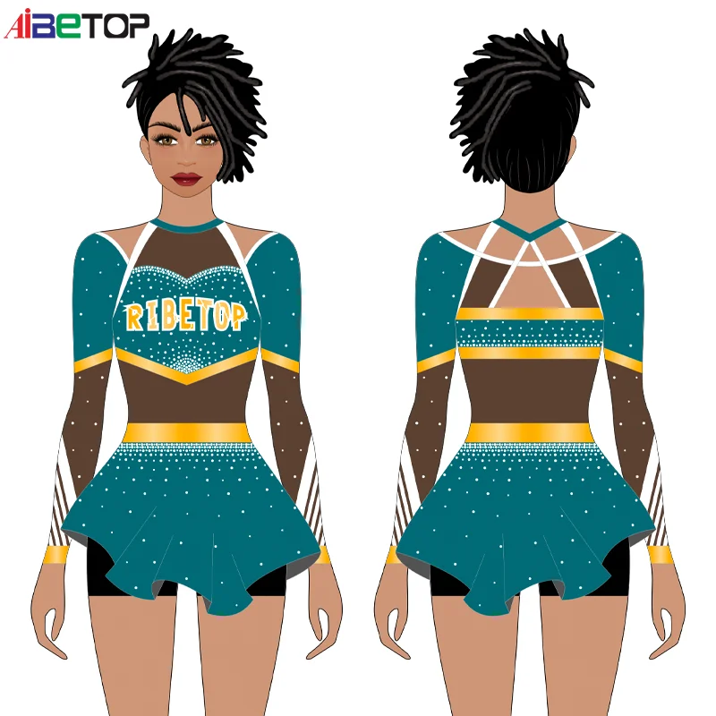 Athletics Outfits Male Female Youth Cheerleader Costume High School ...