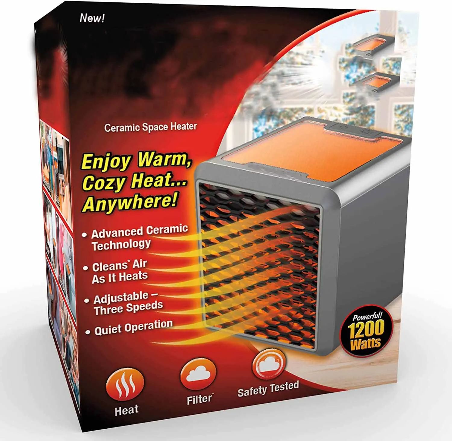 Small Space Heater For Indoor Use Electric Ceramic Space Heater