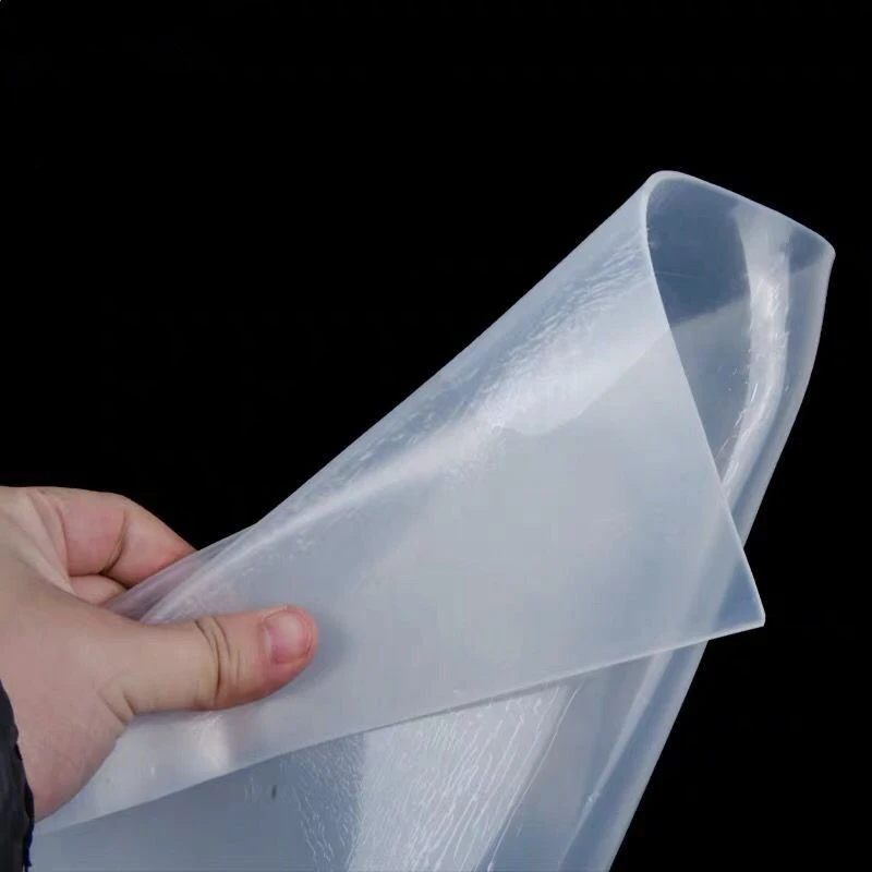 Smooth Flexo Rubber Sheet 0.4mm 0.5mm Translucent Transparent Silicone Rubber Sheet Clear