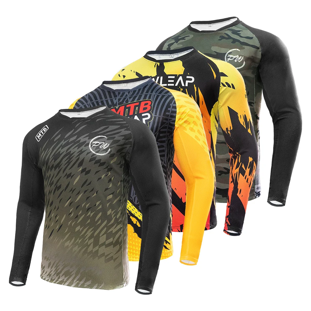 Custom Mtb Long Sleeve Cycling Jersey Full Sleeves Downhill