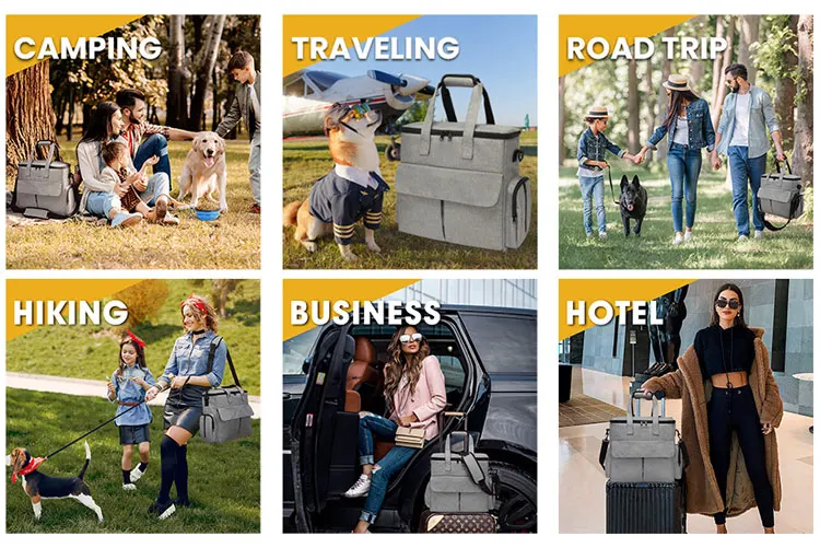 Weekend Out Dog Travel Bag Includes Pet Travel Bag Organizer Accessory