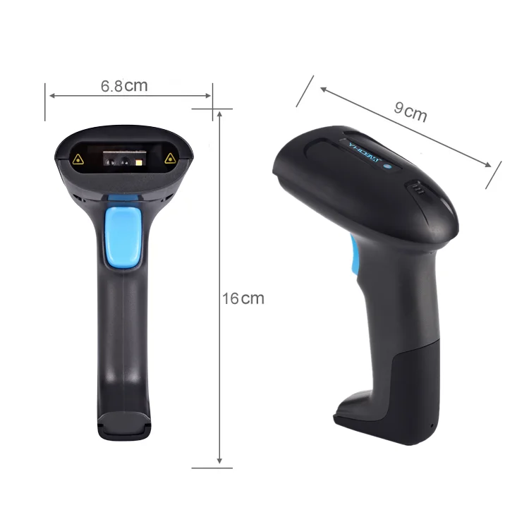 2D Barcode Scanner Wireless Barcode Scanner Data Collector Support Read 1D QR Codes