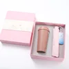 Pink cup+umbrella 2pcs set