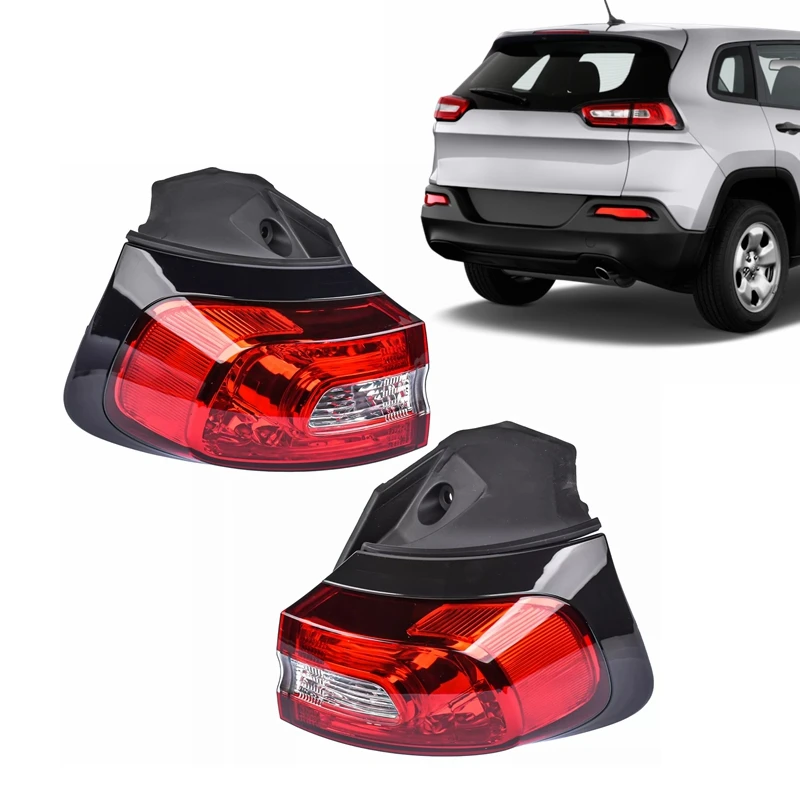 Fabriek groothandel autolichten achter stop rem signaal lamp halogeen LED buitenste achterlicht lamp voor Jeep Cherokee 2014-2018