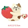 Chat en chocolat en forme de cœur