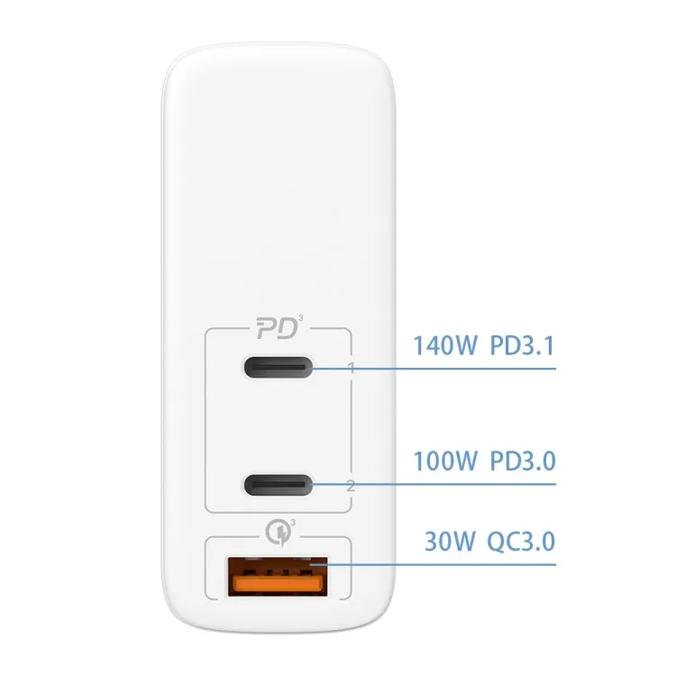 MOMAX 140W GaN PD QC Travel Charging Dock Power Adapter Wall Charger for PS5 Phone Charger
