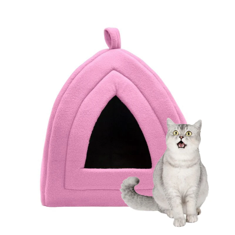 Custom modern cute luxurious eco friendly portable pet cama para gatos waterproof calming dog cat cave bed for cat