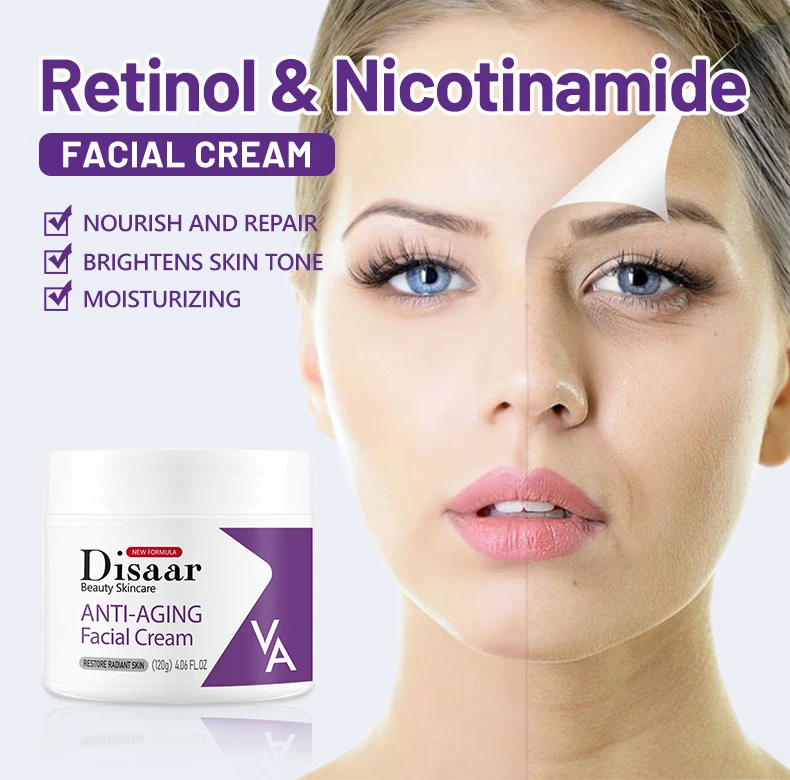 Dissar Anti Aging Moisturizing Cream Whitening Moisturizer Collagen & Retinol Face Cream for Rejuvenating Skin