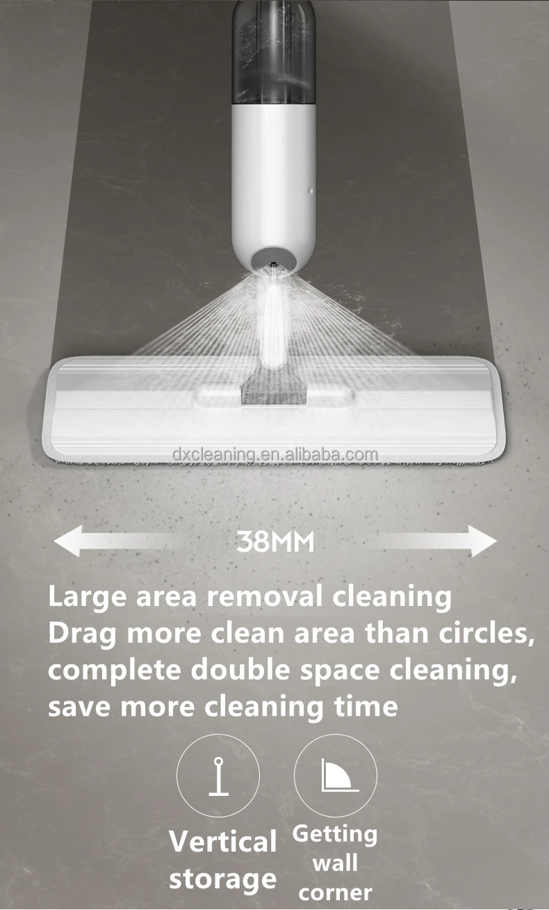 Home Kitchen Hardwood Laminate Wood Ceramic Tiles Floor Lazy Cleaning Upgrade Spray Flat Clean Magic 360 Microfiber Dust Mop