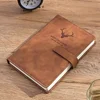 Brown chinese-character buckle-deer head-180 sheets 360 pages