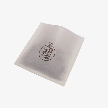 Biodegradable Threes Side Heat Sealing Pouch Food Package Empty Tea Bag Small Coffee Tea Packaging Bags