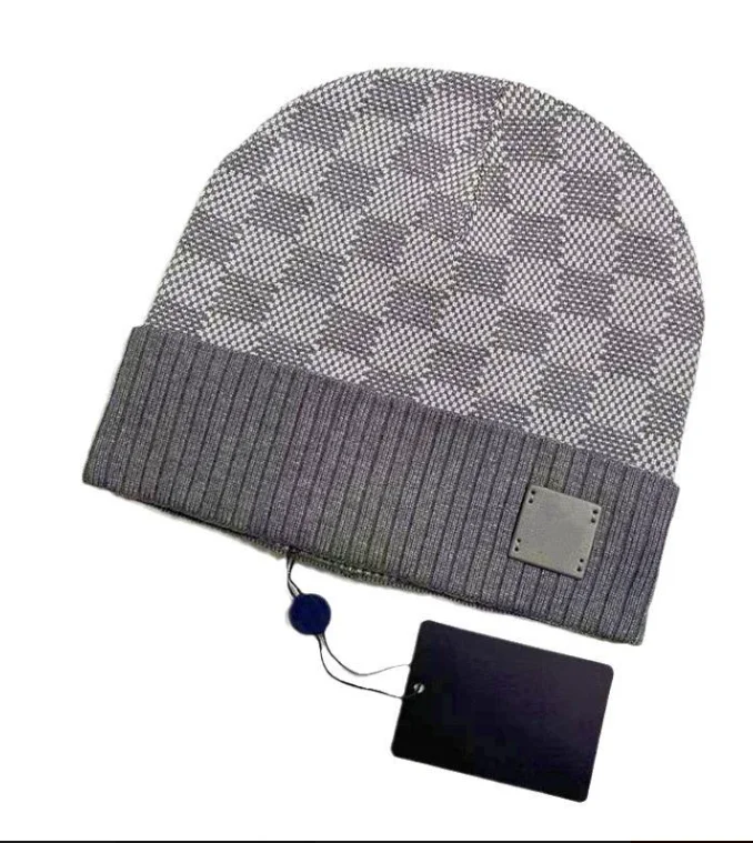 Luxury Waterproof Beanie Caps for Men Women Winter Warm Bonnet Casquette Hats Logo Fashionable Designer Business Headwear
