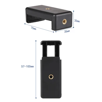 Tripod Phone Holder Selfie Stick Cell Phone Stand Smartphone Stabilizer Clip Clamp Adapter Clamp Mount Photo Bracket detail image