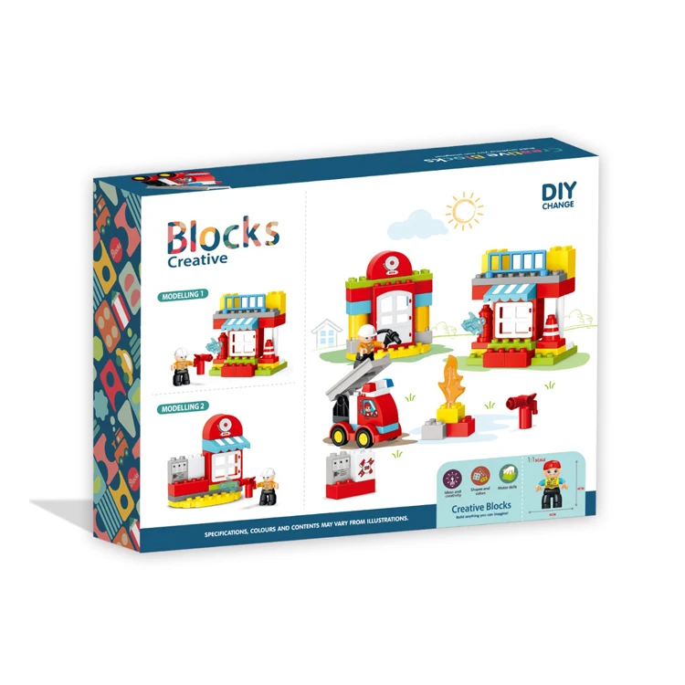 Factory Price Puzzle ABS Building Blocks Construction City Blocks Building Toy