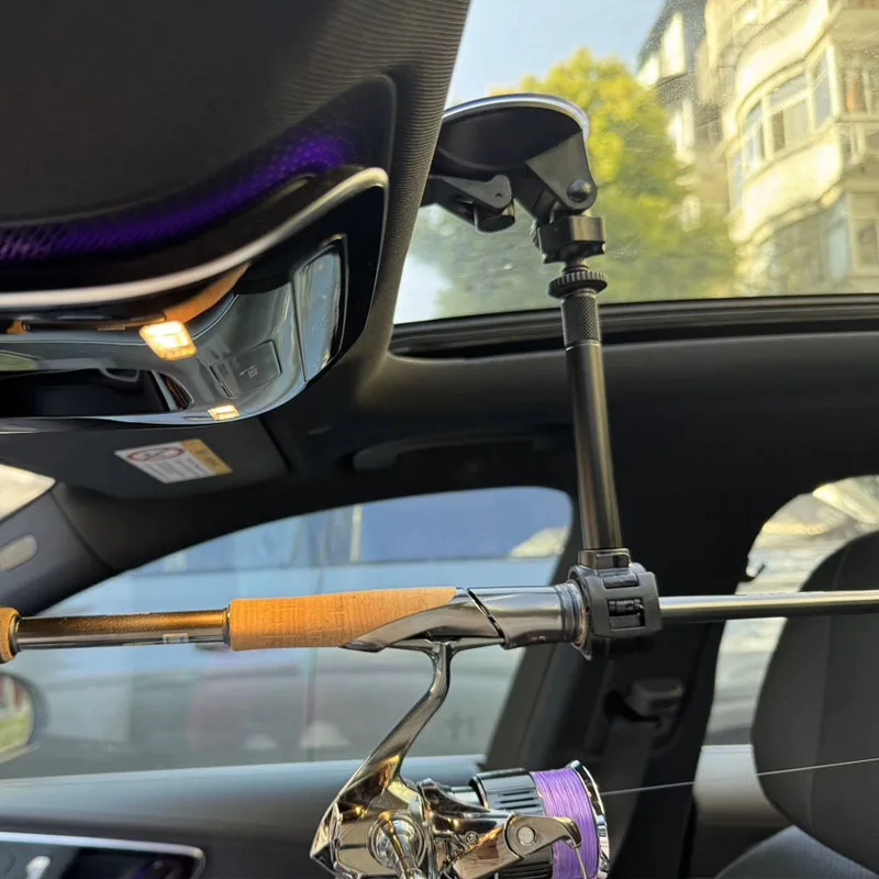 Long Neck Lure Pole Carrier Storage Powerful Glass Suction Cup Sunproof Car Fishing Rod Holder Long Neck Lure Pole Carrier Storage Powerful Glass Suction Cup Sunproof Car Fishing Rod Holder
